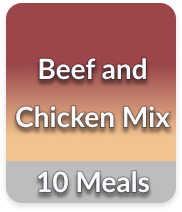 Beef and Chicken Mix (10 Meals Pack)