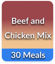 Beef and Chicken Mix (30 Meals Pack)